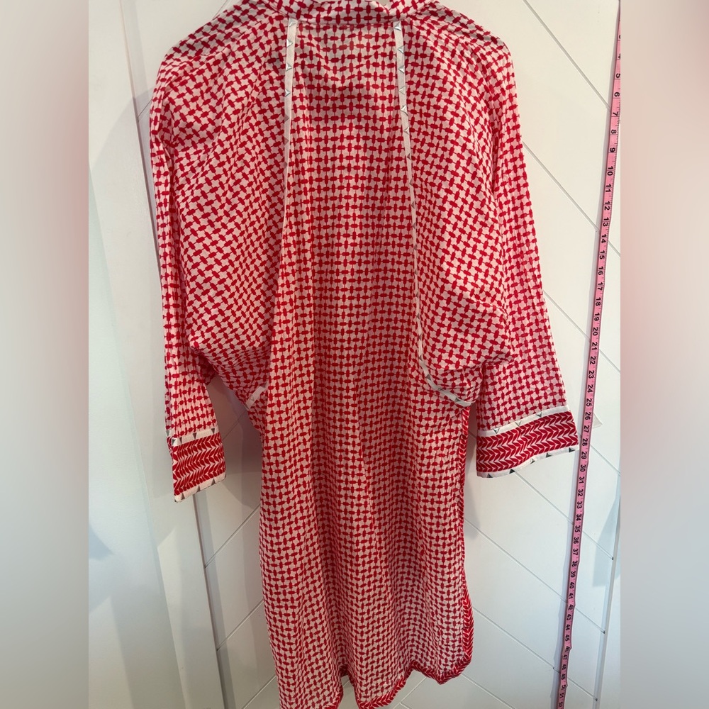 NWT Maria B Luxury Pakistan Red Embroidered Dress Size: Large - Picture 10 of 12
